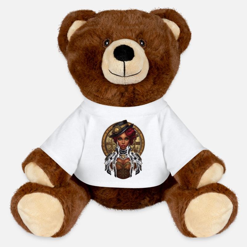 Femmes Steampunk Magnifiques Steampunk - Nounours RecycelBär® marron - blanc