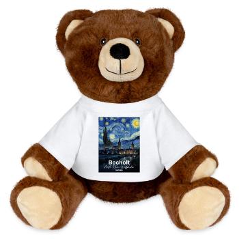 Bocholt Allemagne Nuit étoilée - Nounours RecycelBär® marron - blanc - Devant