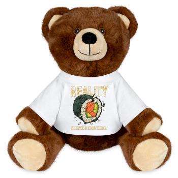 Sushi Roll Reality Inner Flavor - MiniFeet® RecycelBär® Teddy Bear Brown - white - Front