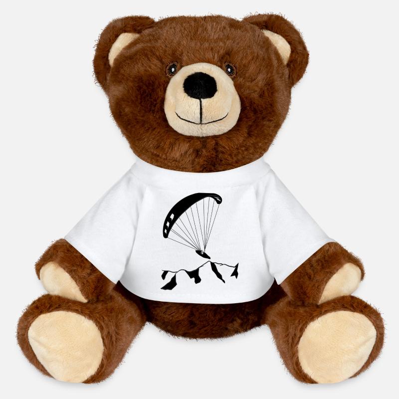 Parapente - Nounours RecycelBär® marron - blanc