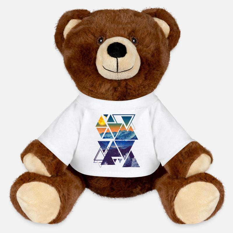 Nature - MiniFeet® RecycelBär® Teddy Bear Brown - white
