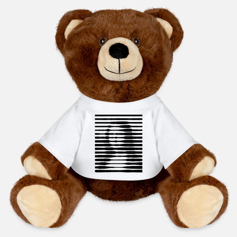 MONA - MiniFeet® RecycelBär® Teddy Bear Brown - white
