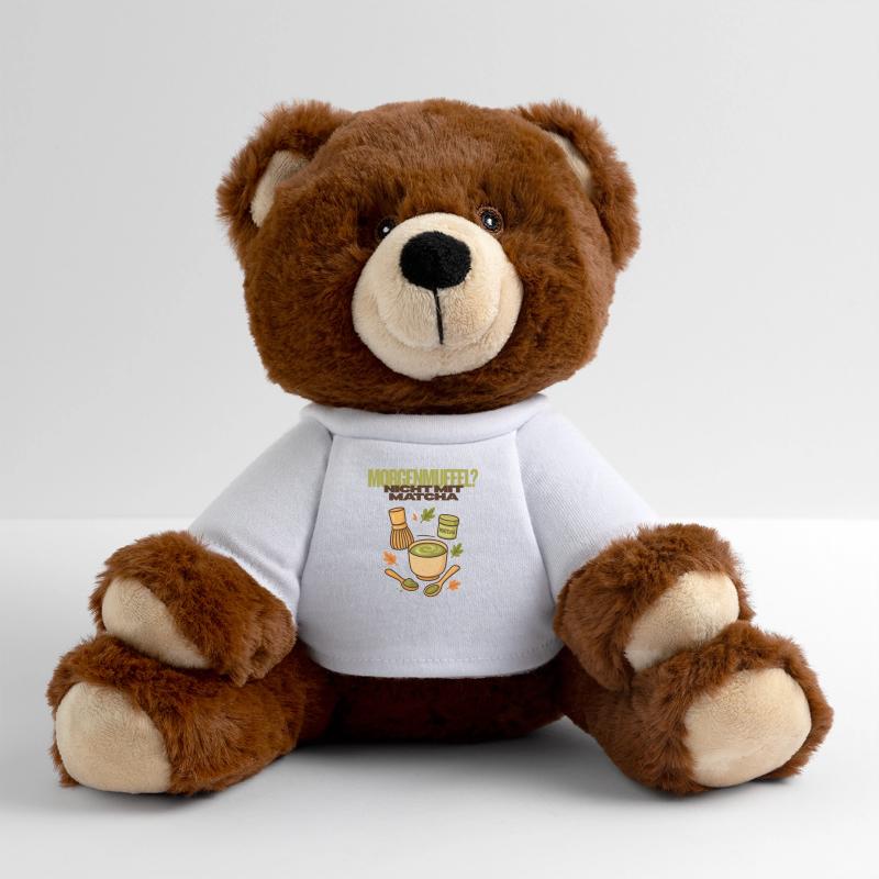 Petit-déjeuner matinal grouch coffee matcha cup Nounours RecycelBär® marron