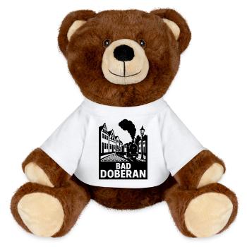 Bad Doberan - MiniFeet® RecycelBär® Teddy Bear Brown - white - Front