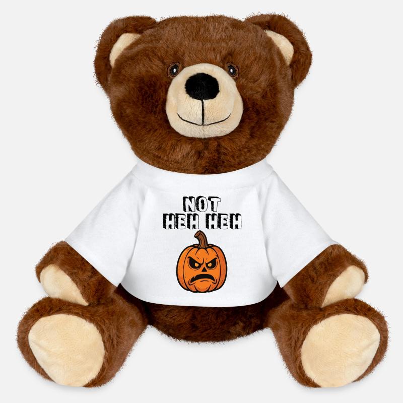 Not Heh Heh - MiniFeet® RecycelBär® Teddy Bear Brown - white