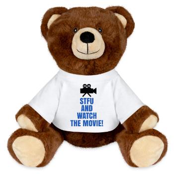 Movies Theater Streaming Statement Camera - MiniFeet® RecycelBär® Teddy Bear Brown - white - Front