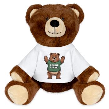 Bärenstarke Freude - MiniFeet® RecycelBär® Braun - Weiß - Vorne