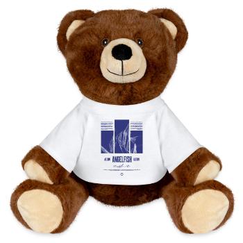 Altum Kaiserfisch Buntbarsch Aquarium Fischhalter - MiniFeet® RecycelBär® Braun - Weiß - Vorne