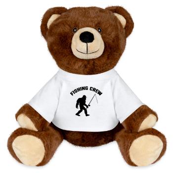 Big Foot Fishing Crew - MiniFeet® RecycelBär® Braun - Weiß - Vorne