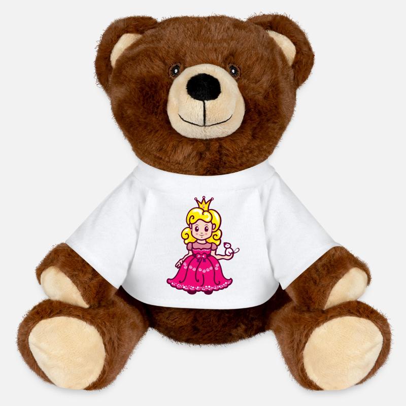 Princess - MiniFeet® RecycelBär® Teddy Bear Brown - white