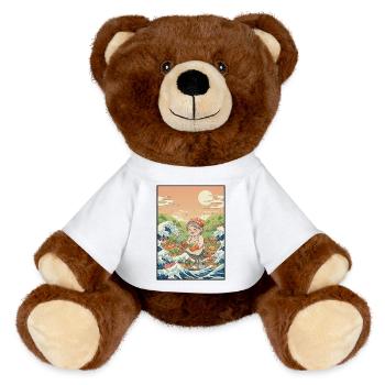 Gärtnerin Kawaii - MiniFeet® RecycelBär® Braun - Weiß - Vorne