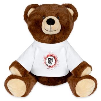 Make Up Cosmetic Icon - MiniFeet® RecycelBär® Teddy Bear Brown - white - Front
