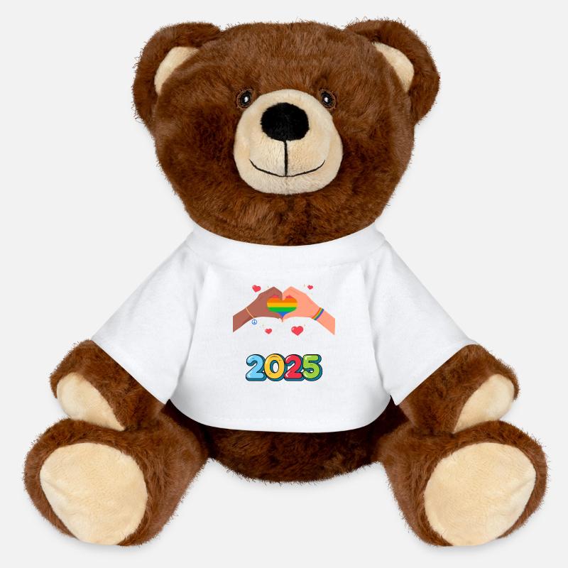 Pride Month - MiniFeet® RecycelBär® Teddy Bear Brown - white