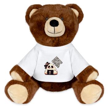 Onigiri Death Metal - Nounours RecycelBär® marron - blanc - Devant