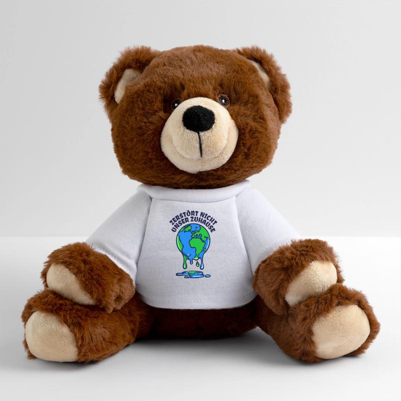 Umwelt Mutter Erde Umweltschutz Statement MiniFeet® RecycelBär® Braun