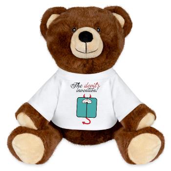Devil Makes Scales - MiniFeet® RecycelBär® Teddy Bear Brown - white - Front