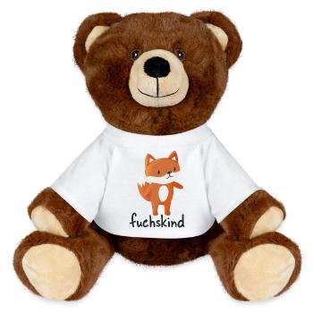 Fuchskind - MiniFeet® RecycelBär® Braun - Weiß - Vorne