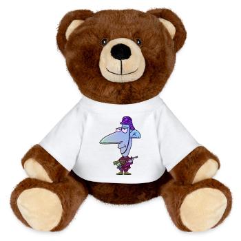 Cold Soldier - MiniFeet® RecycelBär® Teddy Bear Brown - white - Front