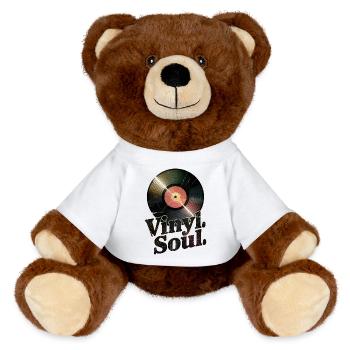 Disque – Vinyl Soul - Nounours RecycelBär® marron - blanc - Devant