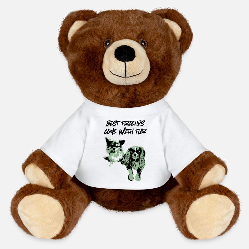 Mint Duo Pet Silhouette - MiniFeet® RecycelBär® Teddy Bear Brown - white