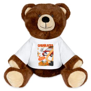 Casablanca Petit Taxi et Délices - Nounours RecycelBär® marron - blanc - Devant