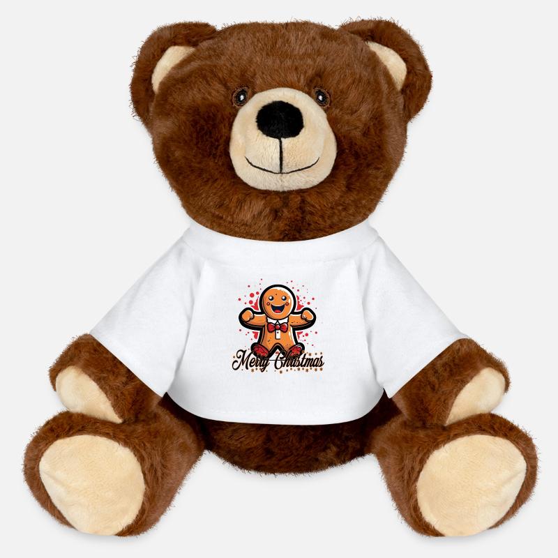 Lebkuchenmännchen - MiniFeet® RecycelBär® Braun - Weiß