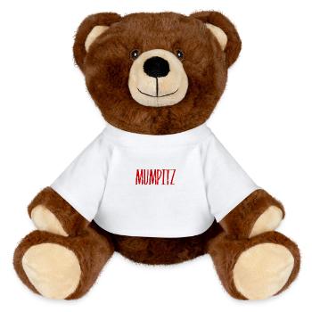 alles Mumpitz - MiniFeet® RecycelBär® Braun - Weiß - Vorne