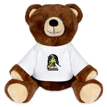 Pearin into the Mystery - MiniFeet® RecycelBär® Teddy Bear Brown - white - Front