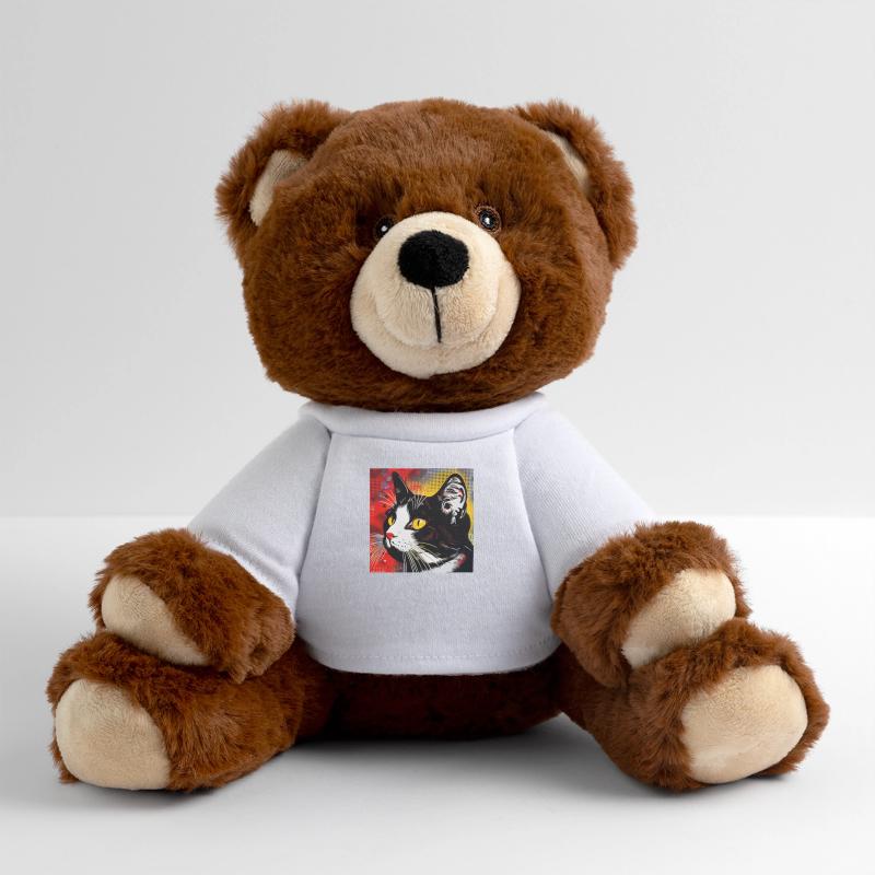 Chat, Motif De Chat Nounours RecycelBär® marron
