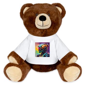 Cyborg Poster - MiniFeet® RecycelBär® Teddy Bear Brown - white - Front