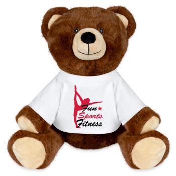 sports - Nounours RecycelBär® marron - blanc - Devant