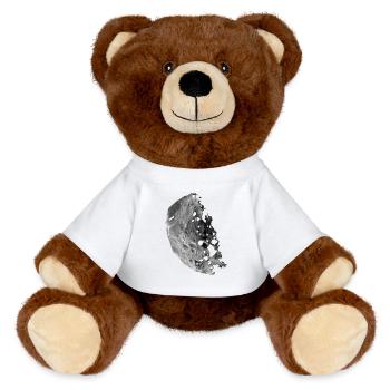 asteroid - MiniFeet® RecycelBär® Teddy Bear Brown - white - Front