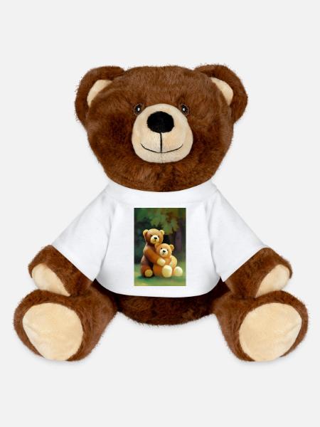 Teddybär - MiniFeet® RecycelBär® Braun - Weiß