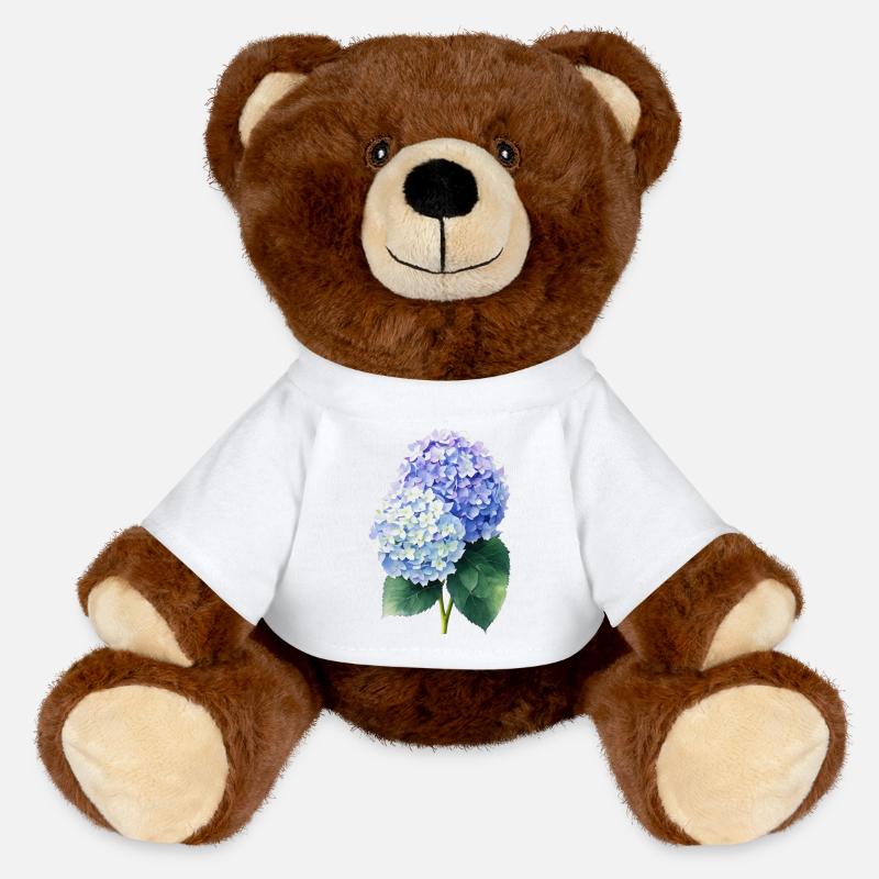 Hortensia - Nounours RecycelBär® marron - blanc