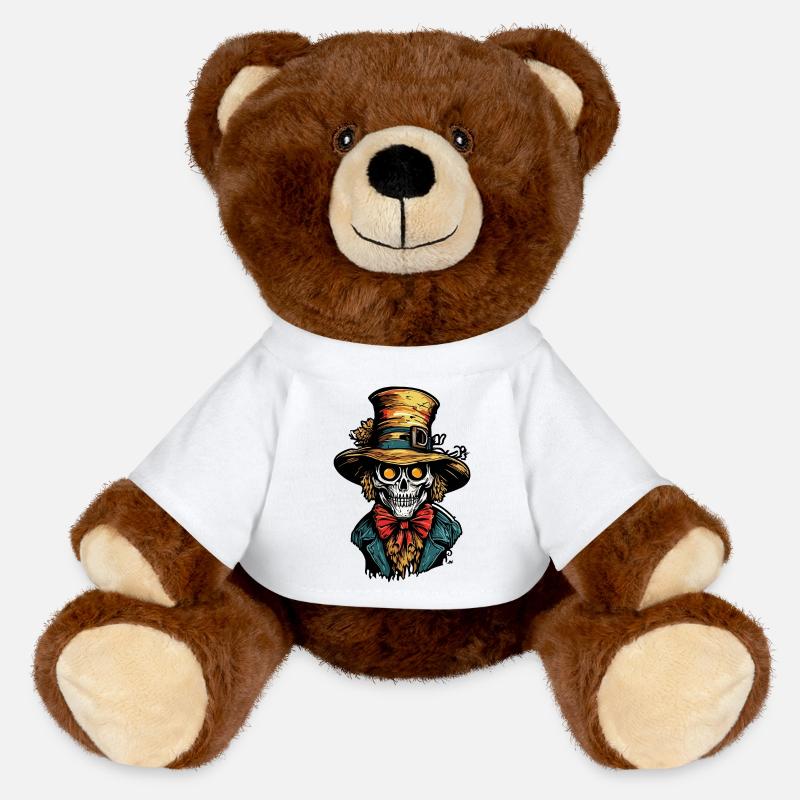 Épouvantail / Ouvrier de la moisson / Champ de maïs / Champ - Nounours RecycelBär® marron - blanc
