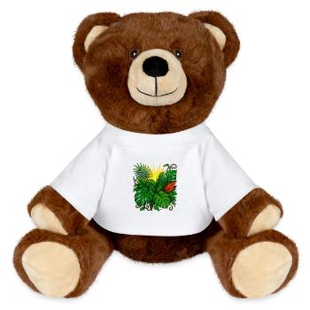 Sunbeam Jungle Burst - MiniFeet® RecycelBär® Braun - Weiß - Vorne