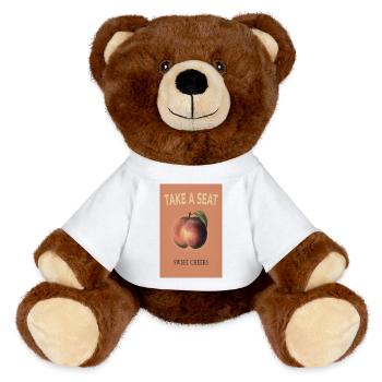 Sweet Cheeks Peach – Ambiances d’été - Nounours RecycelBär® marron - blanc - Devant