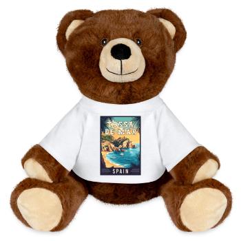 Explore Captivating Tossa de Mar in Spain - MiniFeet® RecycelBär® Teddy Bear Brown - white - Front