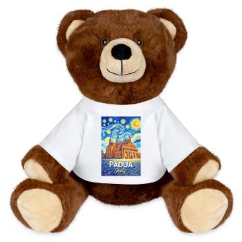 Padua, Italy - MiniFeet® RecycelBär® Teddy Bear Brown - white - Front