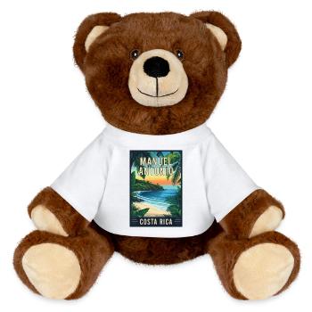 Explore Tropical Manuel Antonio in Costa Rica - MiniFeet® RecycelBär® Teddy Bear Brown - white - Front