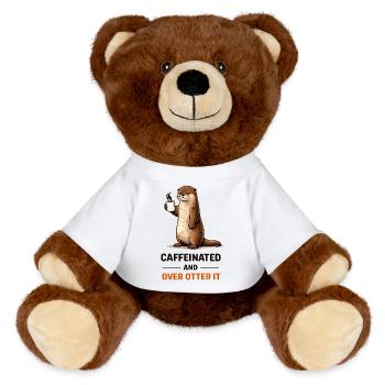 Tetter Tee caféinée - Nounours RecycelBär® marron - blanc - Devant