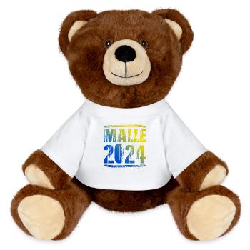 Malle 2024 Vacances colorées - Nounours RecycelBär® marron - blanc - Devant