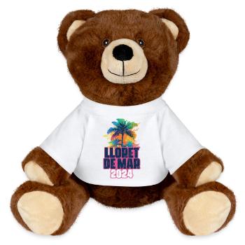 Lloret De Mar 2024 Vacances Palm Blob - Nounours RecycelBär® marron - blanc - Devant