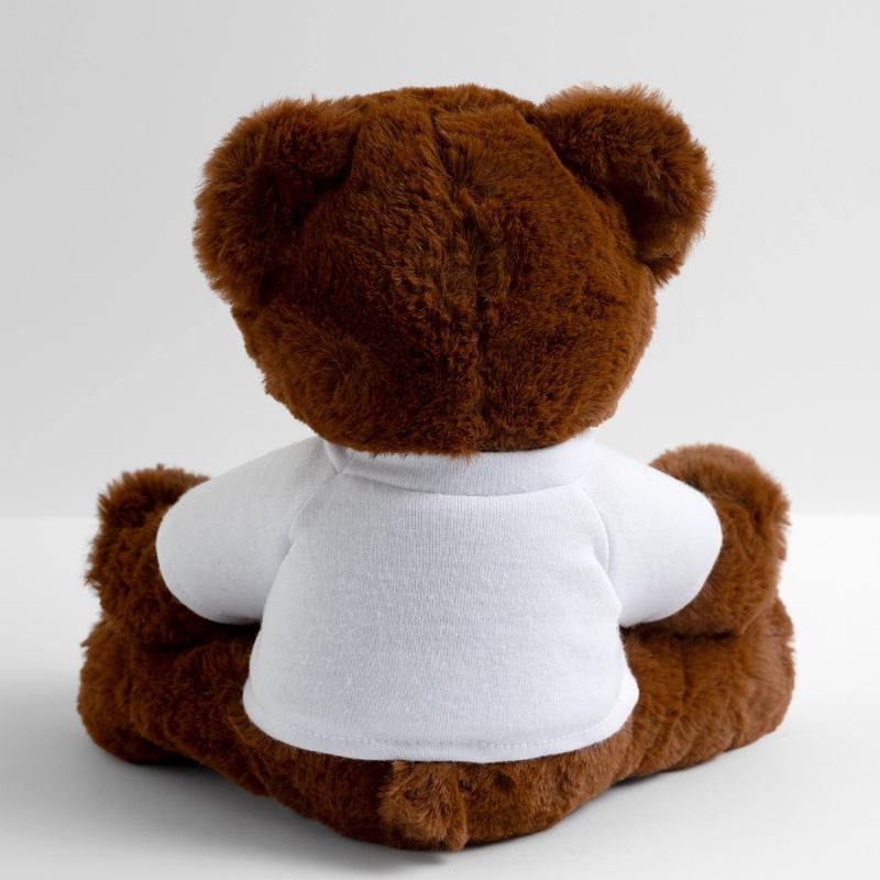 Code Sleep Debug Repeat Programmer Shirt MiniFeet® RecycelBär® Teddy Bear Brown