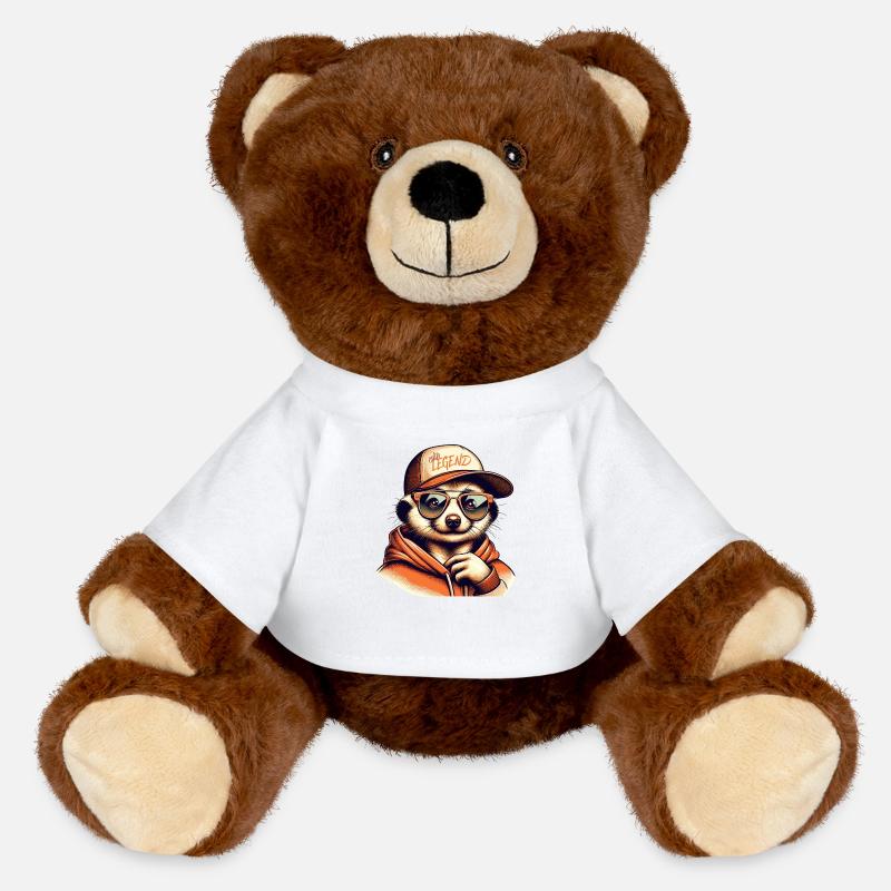 Légende mignonne - Nounours RecycelBär® marron - blanc