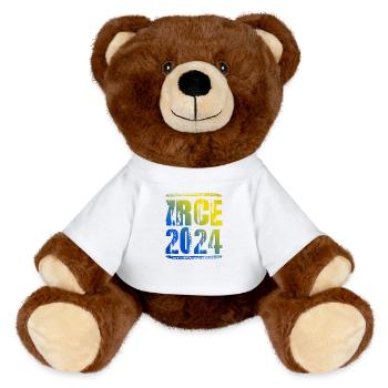 Zrce 2024 Vacances colorées - Nounours RecycelBär® marron - blanc - Devant