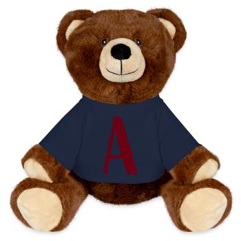 A-design artistique écrit - Nounours RecycelBär® marron - bleu marine - Devant