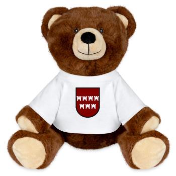 Das schöne Siebenbürgen - MiniFeet® RecycelBär® Braun - Weiß - Vorne