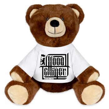Calli - Hood Chiller Berlin - MiniFeet® RecycelBär® Teddy Bear Brown - white - Front