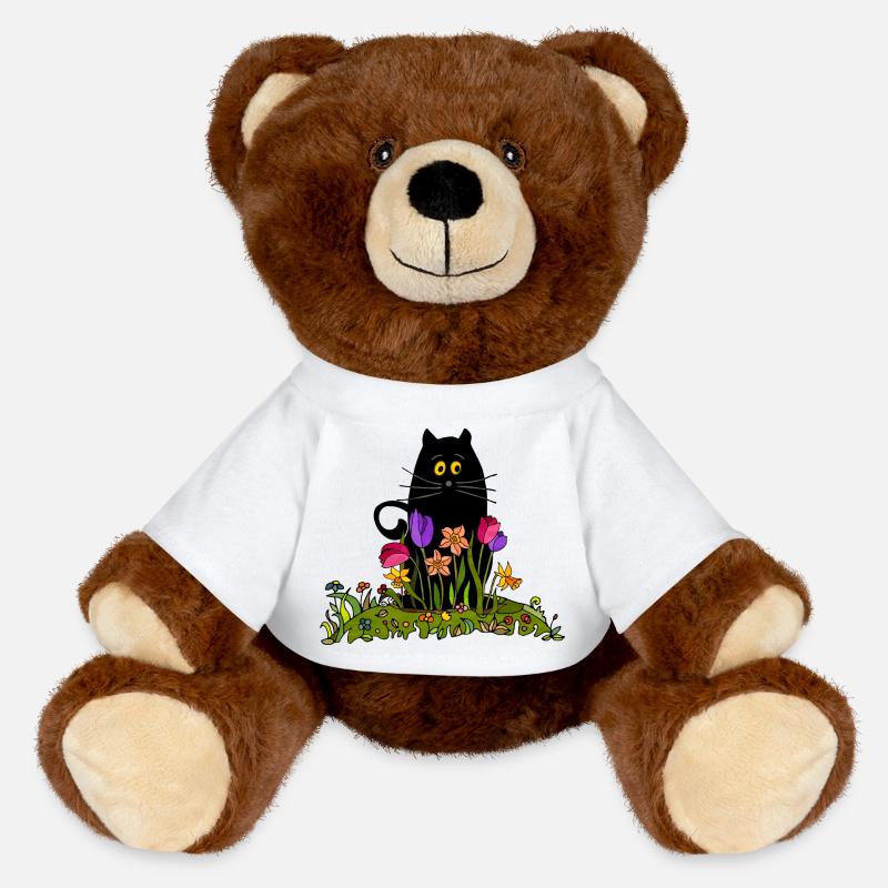 Chat - Nounours RecycelBär® marron - blanc